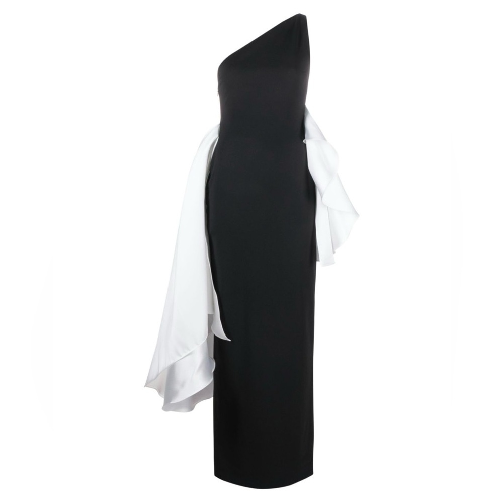 Black and white solace maxi dress.
